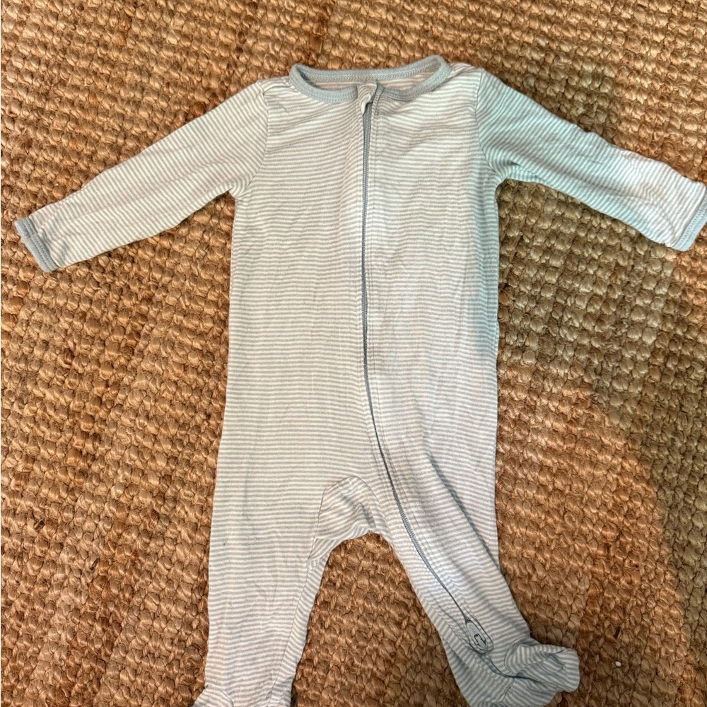 Carter's Blue and White Footie One Piece